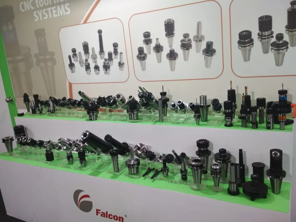 Customer interaction at Falcon Toolings IMTEX 2019 stall