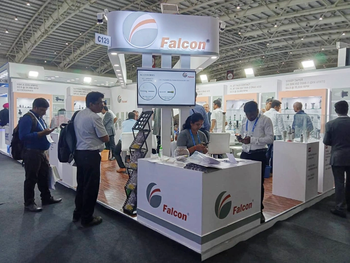 Falcon Toolings stall during IMTEX 2023 even
