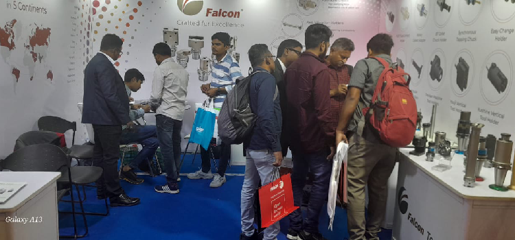 Falcon Team Interacting at Engimach Expo