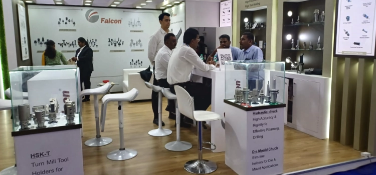 Falcon Team Interacting at Intec Expo