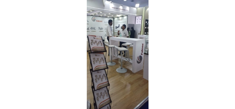 Visitors at Intec Expo Falcon Booth