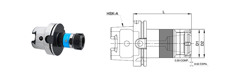 HSK-A100 Synchro Chuck Adaptors