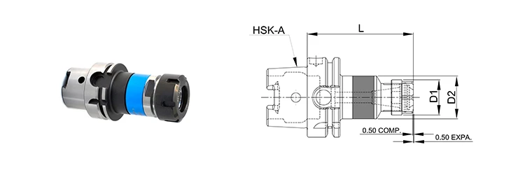 HSK-A63 Synchro Chuck Adaptors