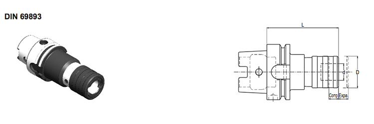 HSK (DIN 69893) - QUICK CHANGE TAPPING CHUCK