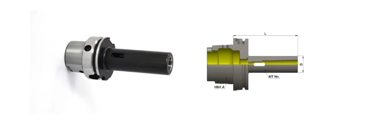 DIN 69893 HSK-A100 Morse Taper Adaptor