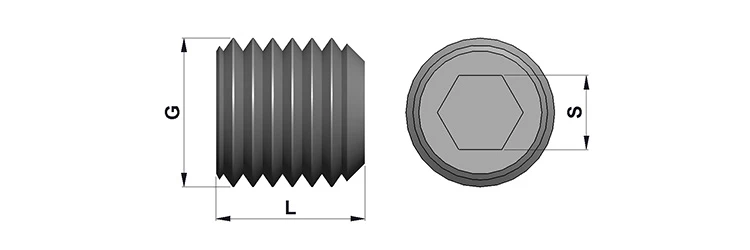 End Mill Holder Grub Screw
