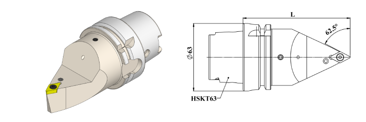 External Turning Tool Lever Clamp PDNNN