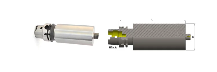 HSK-A100 Boring Bar Blank Adapter
