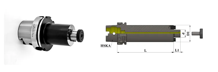 HSK A100 - GPL  100 mm Face Milling Arbor