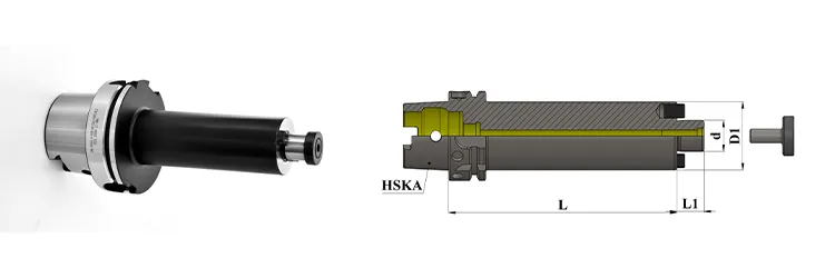 HSK A100 - GPL  160 mm Face Milling Arbor