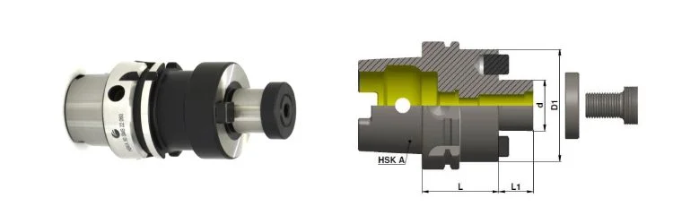 HSK-A50 Face Milling Arbor