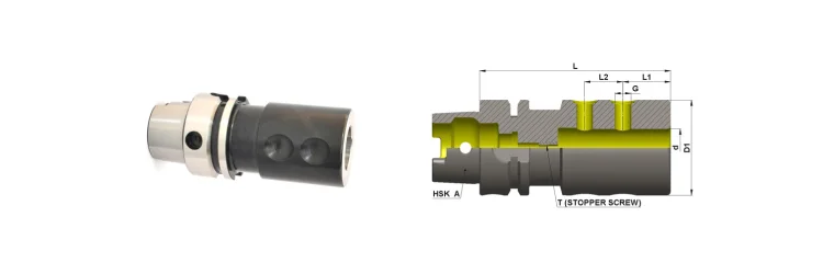 HSK-A50 Side Lock Holder