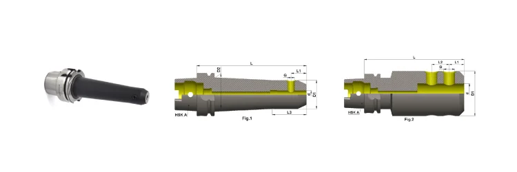 HSK-A63 End Mill Holder (160mm)
