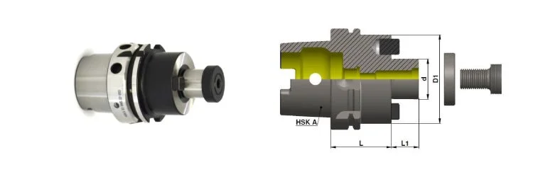 HSK-A63 Face Milling Arbor