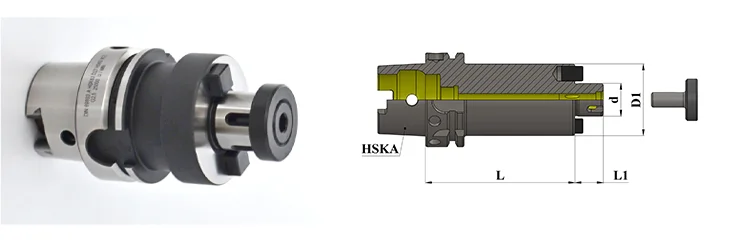 HSK-A63  SMX Face Mill Arbor Spigot TC