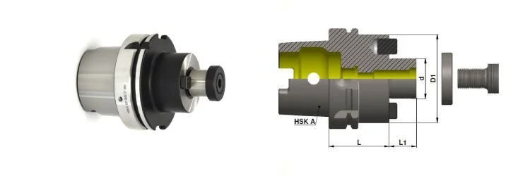 HSK-A100 Face Milling Arbor