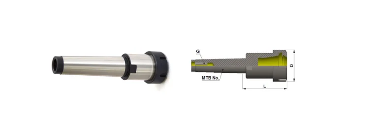 Threaded Morse Taper Collect Chuck