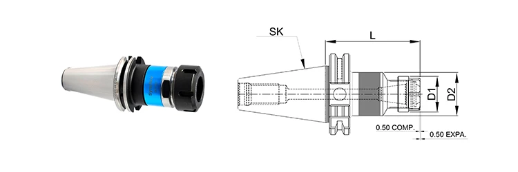 SK40 Synchro Chuck