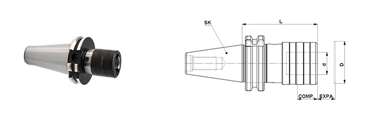 SK40 Tapping Chucks
