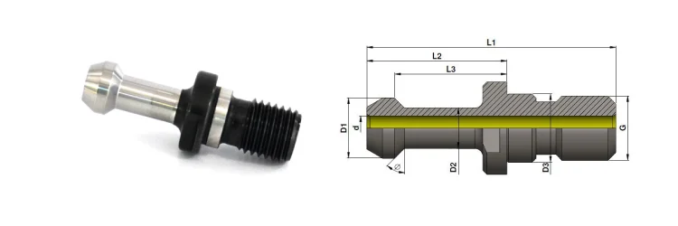 Pull Stud - MAS 403 BT with TC hole