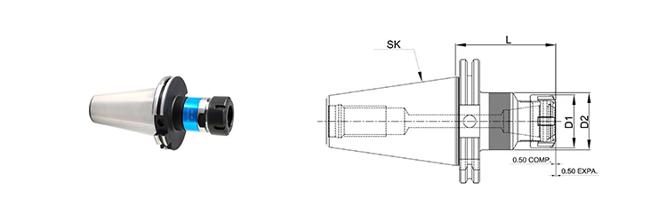 SK-50 Syncro Chuck Specification